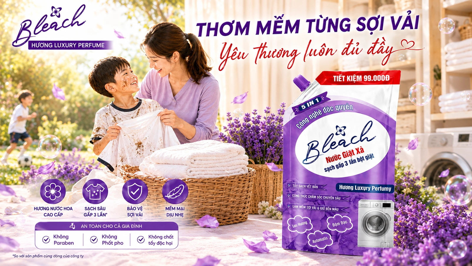 Gia đình lựa chọn sản phẩm chăm sóc nhà cửa PRIDE