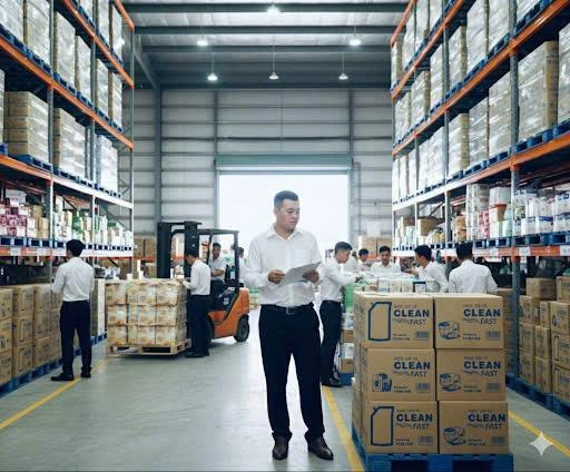 Kho hàng và hoạt động của PRIDE